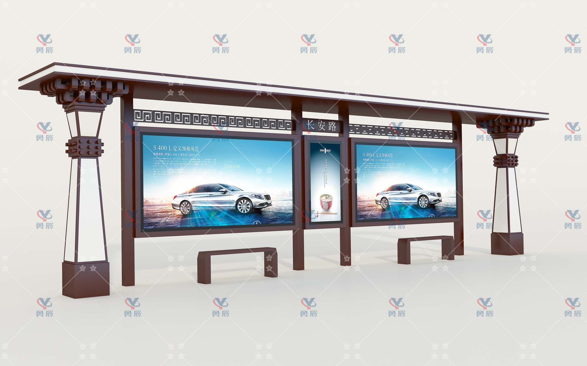 仿古候车亭YCHF-016